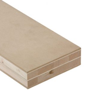 Pannello listellare con esterni in MDF